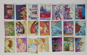 Masters of The Universe 1983  Panini Sticker Cards Lot of 21 No Dupes