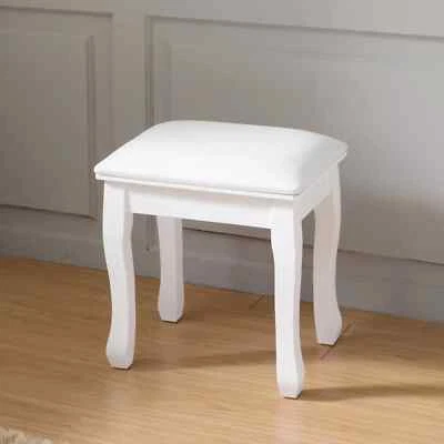 Solid wood vanity stool for makeup,bedroom,and piano seat - Image 1 of 4