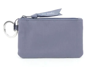 Estuche Vera Bradley Gris Carbono Microfibra Cremallera Identificación Nuevo con Etiquetas - Imagen 1 de 2