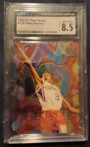 1996-97 Fleer Metal #236 Allen Iverson Fresh Foundations Rookie CGC 8.5 MINT+ - Picture 1 of 4
