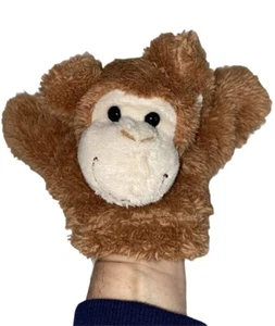 Vintage Hugfun Monkey Hand Puppet Plush Toy Brown 9" - Picture 1 of 10
