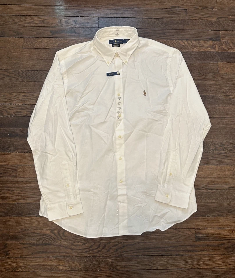 Polo Ralph Lauren XXL Long Sleeve Slim Fit 100 Cotton Stretch Shirt