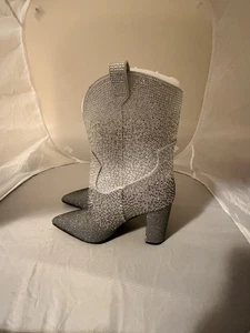 Neu im Karton Daniel X Diamond Damen-Westernstiefel silber Strass Ombré 5,5 - Bild 1 von 10