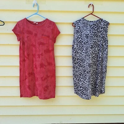 Lote de 2 Camisas Vestido Mujer Talla M Cheetah Maurices GAP Sin Mangas Manga Corta  Foto 1 de 4