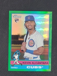 2025 Topps Heritage Kevin Alcantara Rookie Green Refractor /99 - Chicago Cubs - Picture 1 of 2