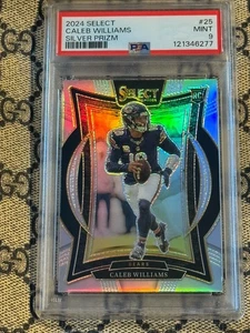 2024 Select Silver CALEB WILLIAMS Silver Concourse RC Chicago Bears PSA 9 - Picture 1 of 2