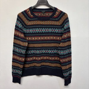 Suéter suéter 100 % lana J Crew para hombre talla grande Fair Isle D032 -1 - Imagen 1 de 17