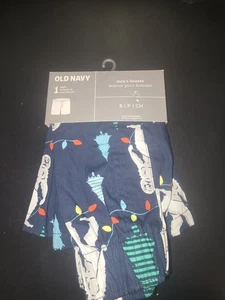 Old Navy Men's Blue Christmas Boxers Size S 30-31" - Picture 1 of 3