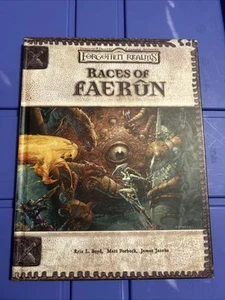 D&D Dungeons & Dragons Forgotten Realms - Races of Faerun 2003 Hardcover - Picture 1 of 5