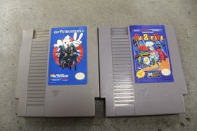 NINTENDO NES GAMES BURGER TIME & GHOSTBUSTERS 2 (HIP007964)