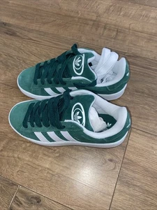 adidas campus 00s size Uk 4 EU Green White Unisex Trainers IH7492 - Picture 1 of 7