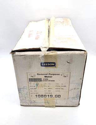 Leeson 108019.00 3/4 HP 1750 RPM 180V General Purpose Motor - Image 1 of 4