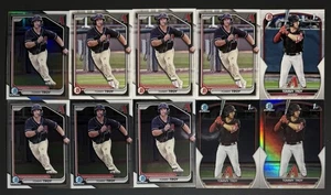Tommy Troy Bowman 10 card Lot Chrome & Paper 1st Refractor #BDC-111 - Picture 1 of 1