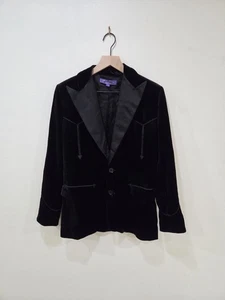 Ralph Lauren Purple Label Walker Stretch Velvet Tuxedo Jacket Size 12 $3,490 - Picture 1 of 7