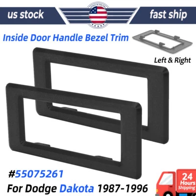 Interior Inside Door Handle Bezel Trim For 1990-1996 Dodge Dakota Left and Right - Image 1 of 4