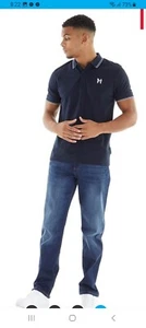 Henleys - Mens Breeze Comfort Fit Jeans Blue Size 38 Short - Picture 1 of 6