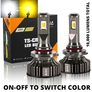 2-Color LED Switchback Fog Light Bulbs,Driving Lamps for TOYOTA, Brightest 9006 - Picture 1 of 10
