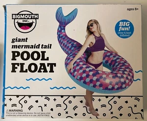 BigMouth Inc - MERMAID TAIL Inflatable Swimming Pool Summer Float Raft Tube - Picture 1 of 1