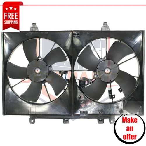 NUEVO Ventilador de refrigeración de radiador doble con motor para Infiniti M35 / M45 3,5 L y 4,5 L Foto 1 de 4