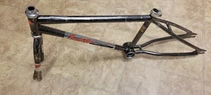 Vintage 1985' Schwinn Predator BMX 1/4 Flash Smoke Chrome Frameset 20" Haro GT - Picture 1 of 23