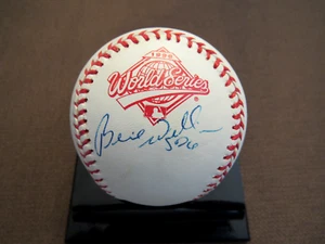 BERNIE WILLIAMS 1996 WSC YANKEES SIGNED AUTO VINTAGE 1996 WS GAME BASEBAL JSA - Picture 1 of 3