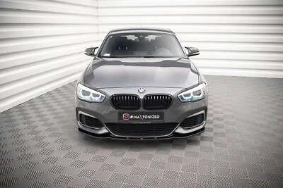 Cup Spoilerlippe Front Ansatz V.1 passend für BMW 1er F20/F21 M-Power FL schwarz - Bild 1 von 4