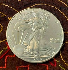 Silver! 2015 BU 1 troy oz .999 Fine American Eagle USA $1 Dollar our only 2015 