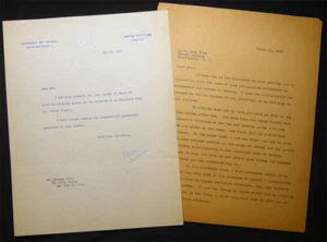 1959 MAY 18 ABBA EBAN TYPED LETTER SIGNED EMBASSY ISRAEL WASHINGTON DC - Picture 1 of 3