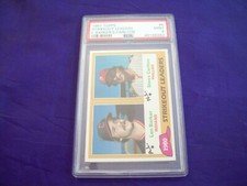 1981 TOPPS #6 STRIKEOUT LEADERS WITH STEVE CARLTON PSA 9