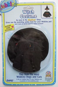 X1 Witch Costume Halloween fits most WEBKINZ cat dog pet CLOTHING new CODE - Picture 1 of 4
