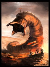 Dune Frank Herbert Giant Worm Muad'Dib Art Wall Print POSTER US