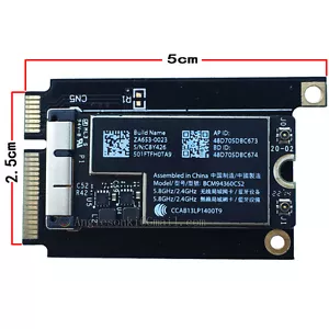 802.11AC BCM94360CS2 Airport WiFi WLAN Card Bluetooth 4.0&PCI-E Adapter&Antenna - Picture 1 of 5