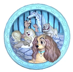 Disney Lady and The Tramp "He's A Tramp" Collectible Wall Plate 8.25 in 3D - Picture 1 of 4