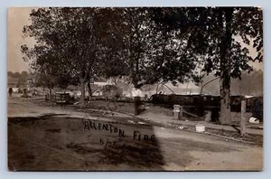 J90/ Allenton Wisconsin RPPC Postcard c1910 Ruins Fire Disaster 757 - Picture 1 of 4