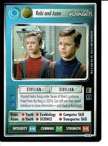STAR TREK CCG THE BORG RARE KARTE REBI UND AZAN (Bund) - Bild 1 von 1