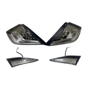 Luces traseras LED con lentes cristalinas para Honda Civic Sedán 2016-21 10ª generación - Imagen 1 de 13