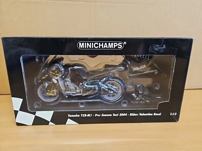 Minichamps 1:12 Yamaha YZR-M1 Pre-season Test 2004 Valentino Rossi Limited Ed - Image 1 of 4