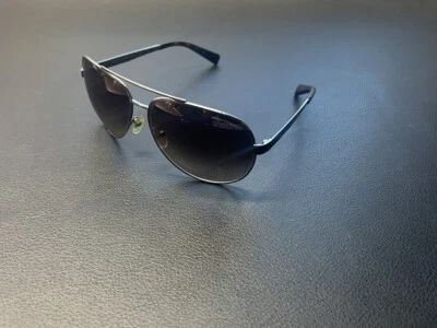 Gafas de sol de diseñador para hombre Armani Exchange AX2017S 6085/13 plateadas/negras 64-13-130 Foto 1 de 4