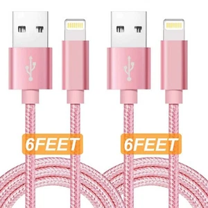 Boost Charger Cables, Extra Long 6FT/2M Nylon Braided USB Fast Charging Cable - Picture 1 of 7