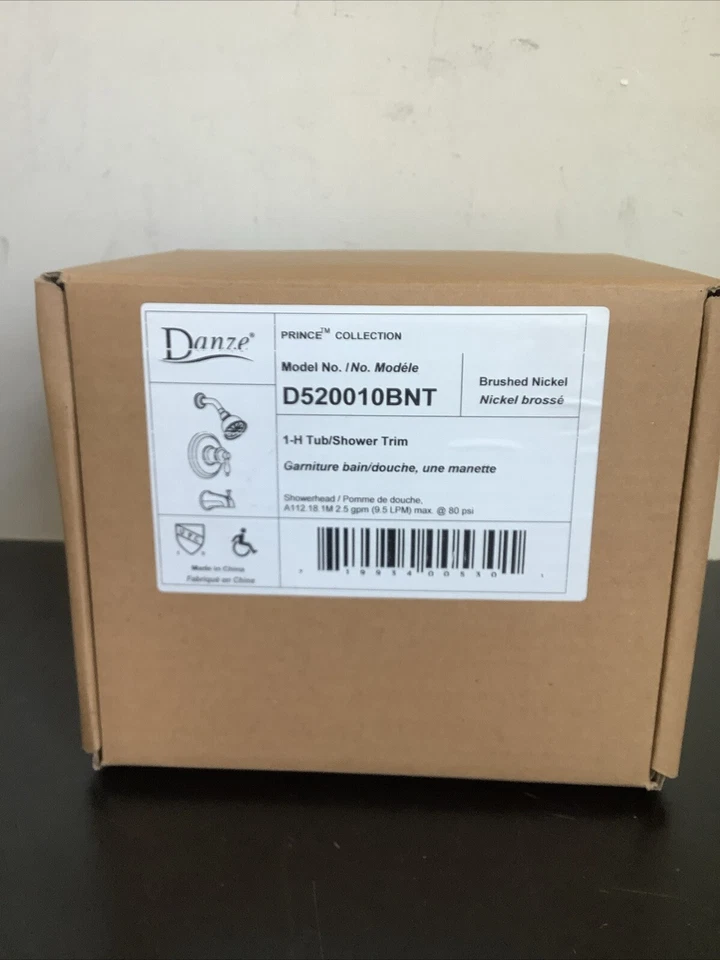 Danze Tub/Shower Set WITH ROUGH IN VALVE Brushed Nickel D520010BNT - Image 1 of 4