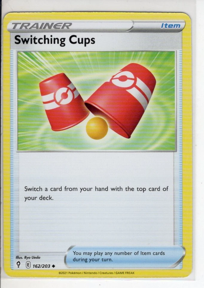 SWITCHING CUPS TRAINER EVOLVING SKIES SET POKEMON CARD 162/203 NM/M - Image 1 of 1