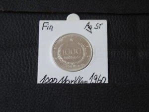 Münzen Europa Finnland 1000 Markkaa 1960 Silber - Bild 1 von 2
