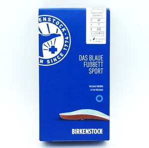 Nuovo sottopiede Birkenstock unisex blu sportivo/casual - taglia 7-7,5 M 9-9,5 W - Foto 1 di 5