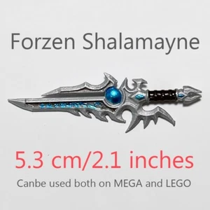 Mega Bloks World of Warcraft Style Frozen Shalamayne *HANDMADE* Weapon - Picture 1 of 3