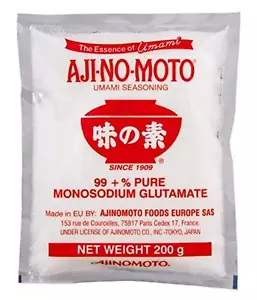 Reines Mononatriumglutamat (MSG) AJINOMOTO Geschmacksverstärker Würzen 200 Gramm - Bild 1 von 1