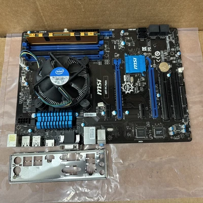 Материнская плата для настольного компьютера MSI Z97 PC Mate Intel LGA 1150 DDR3, i5-4590, 8 ГБ Ram - Изображение 1 из 3