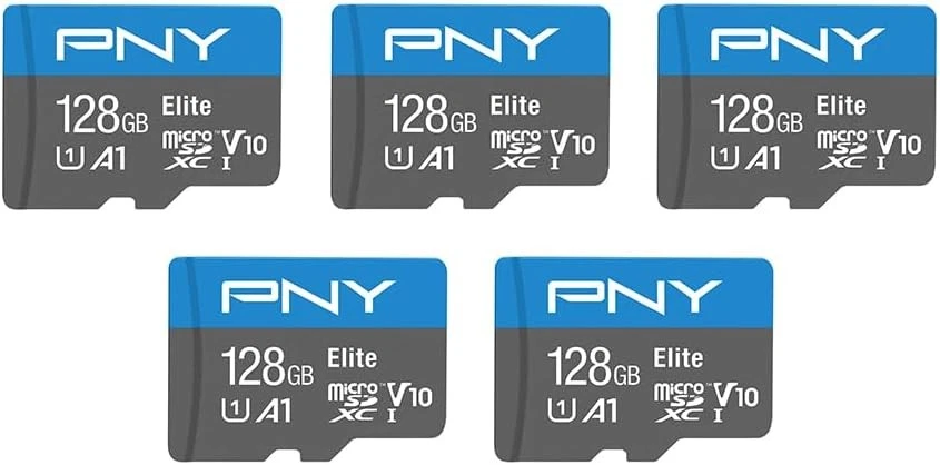 PNY 128GB Elite Mobile Accessories Class 10 U1 V10, A1 5-Pack, Blue  - Image 1 of 4