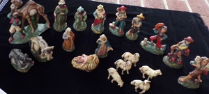 Konvolut 19 alte Italien Krippenfiguren - FONTANINI DEPOSE? - Bild 1 von 23