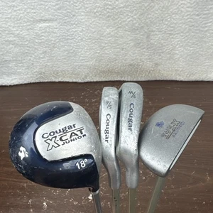 Cougar  X Cat Junior Tour Jr Blue Golf Set 4 Clubs Driver 5/6i 9/W Putter Right - Picture 1 of 24