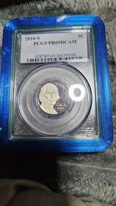 2010 S 5C Jefferson Nickel PCGS PR69DCAM - Bild 1 von 2